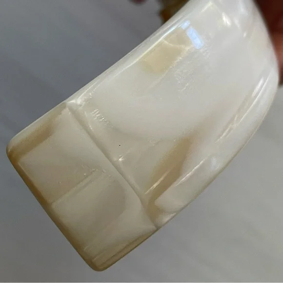 Vintage French pearl off white crème made with in France hair clip barrette - Picture 5 of 9